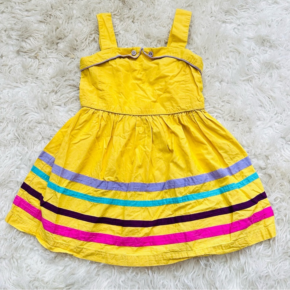 Mini Boden Stripped yellow dress